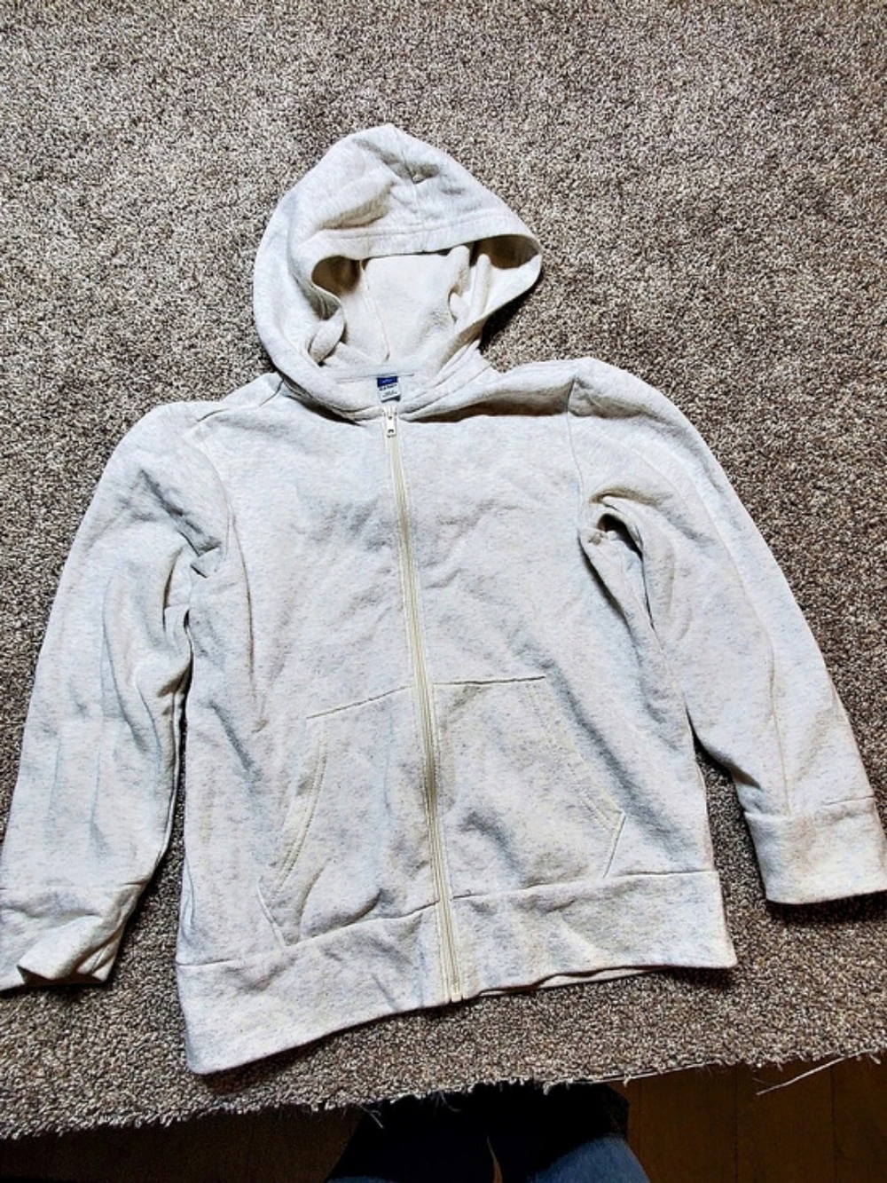 Old Navy Light Gray Zip Hoodie